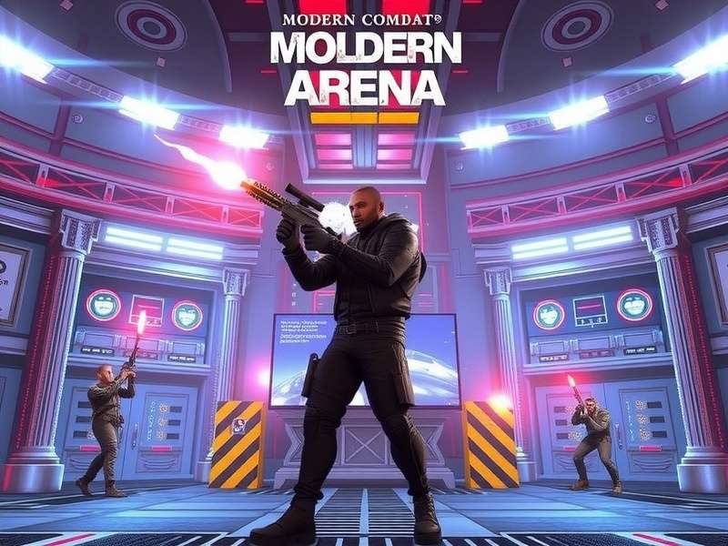 Xbox and PlayStation controllers connected to a mobile phone playing Modern Combat 5