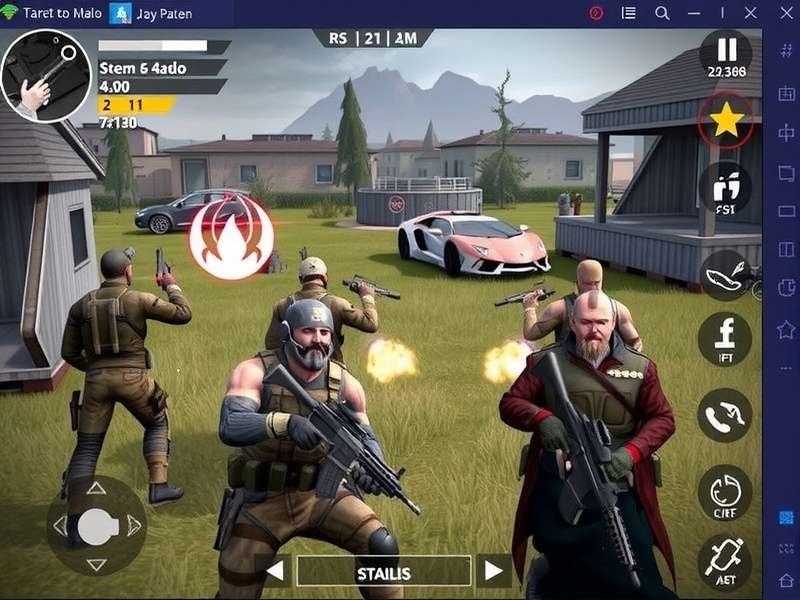 Modern Combat 5 Mod Apk gameplay screenshot showing intense action