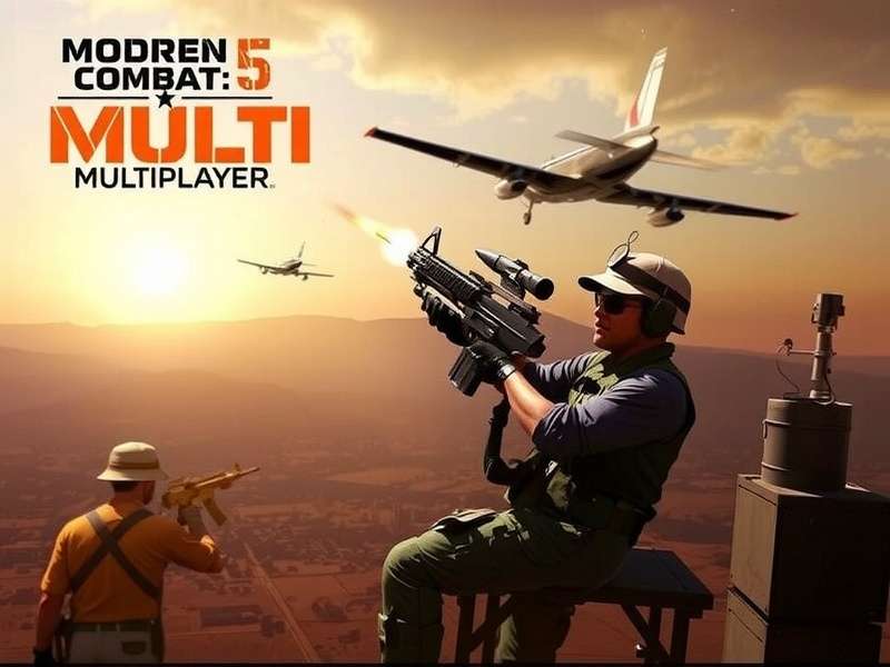 Modern Combat 5 Multiplayer gameplay showing intense firefight