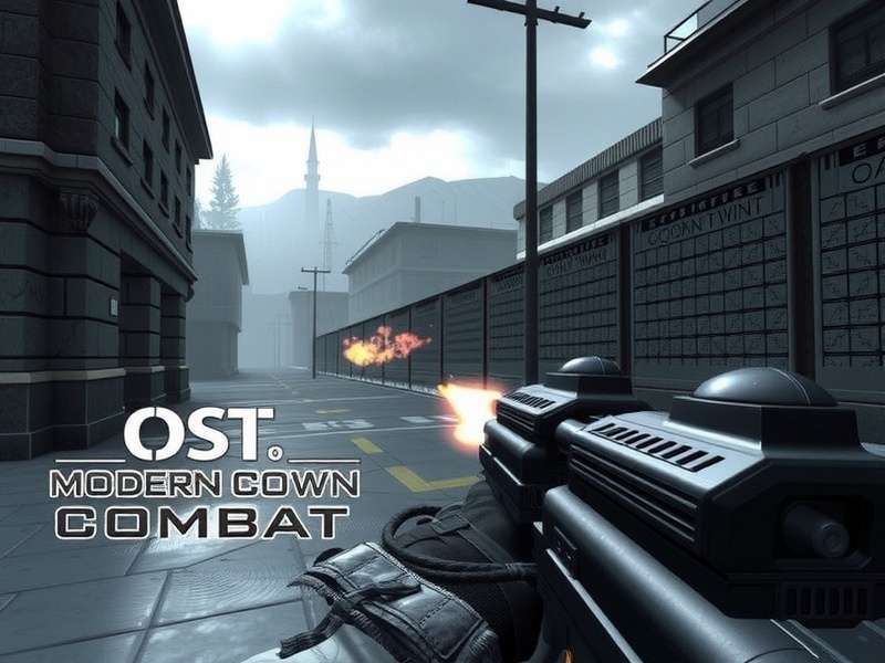 Modern Combat 5 Official Soundtrack Album Cover featuring intense combat visuals