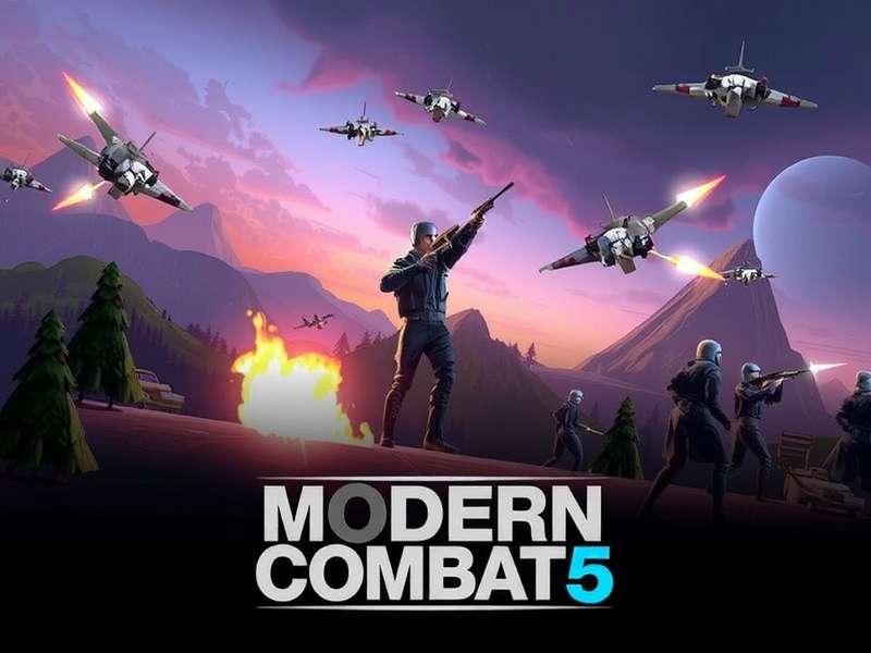 Modern Combat 5 Blackout Battle Royale map showcasing urban verticality and loot locations