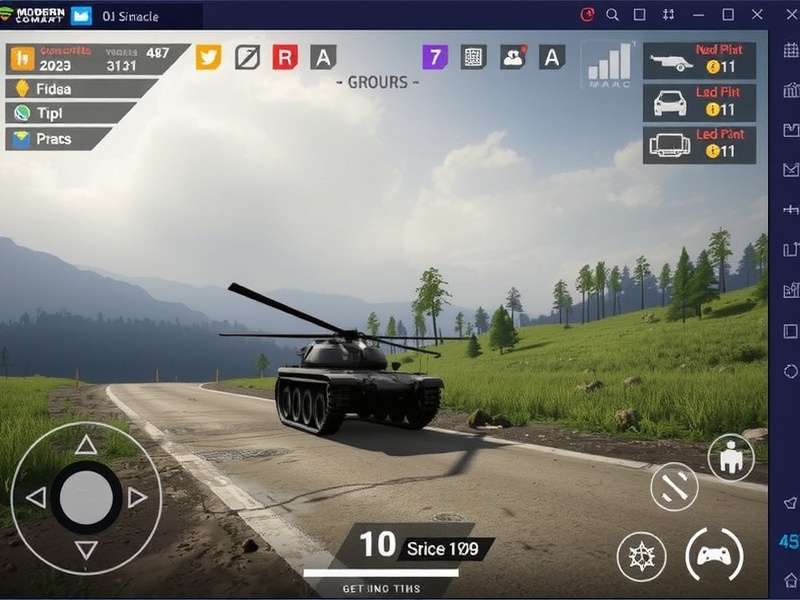 Player using joystick with Modern Combat 5 Blackout on mobile