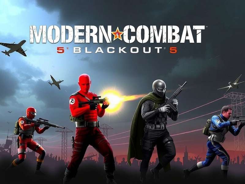 Modern Combat 5 Blackout gameplay on Steam showing intense firefight