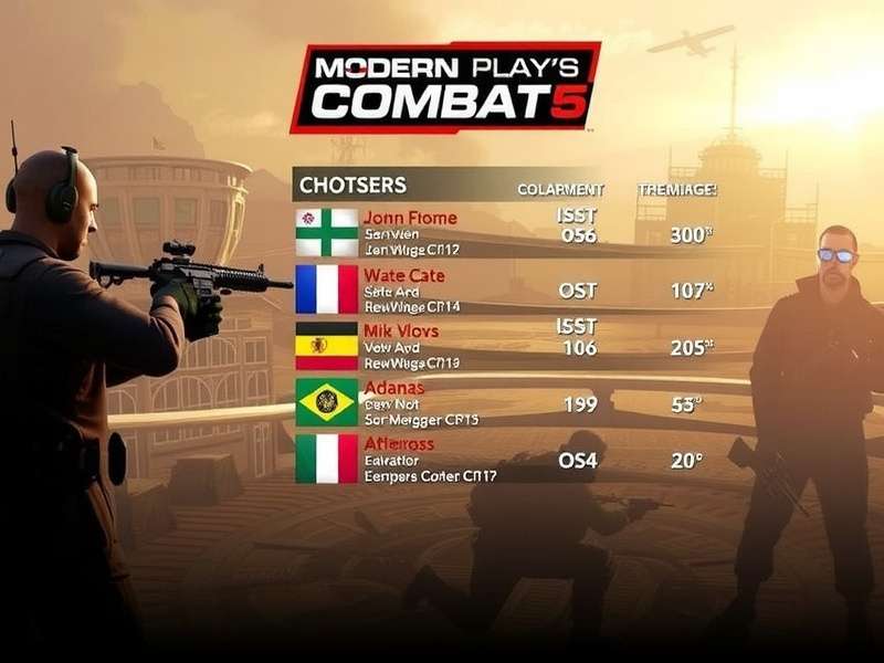 Modern Combat 5 online multiplayer squad in intense urban combat