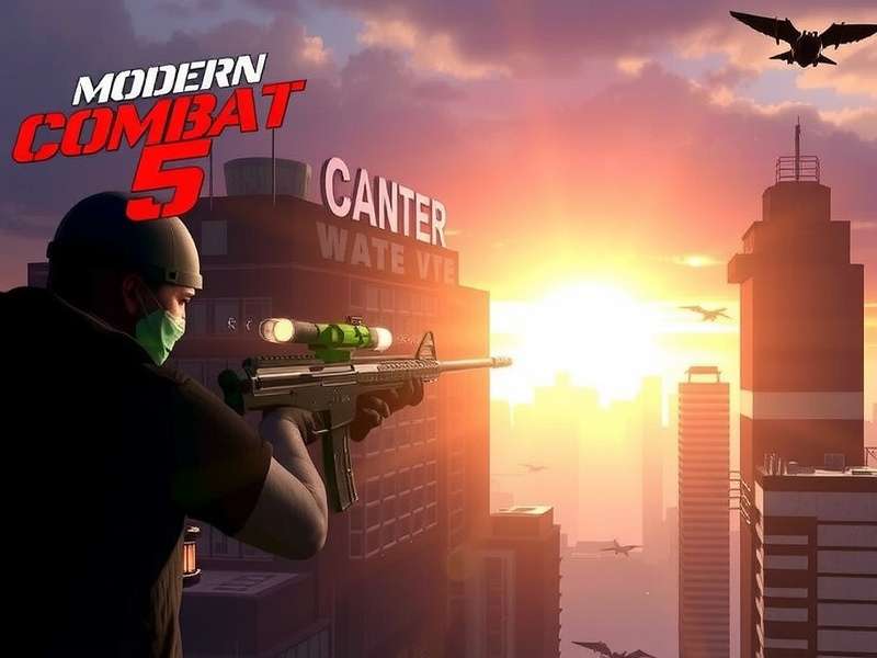 Modern Combat 5 PC gameplay showing advanced graphics and tactical combat