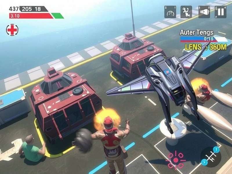 Modern Combat 5 Android gameplay screenshot showing intense firefight