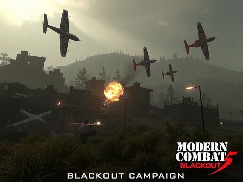 Modern Combat 5 Blackout Campaign intense gameplay scene