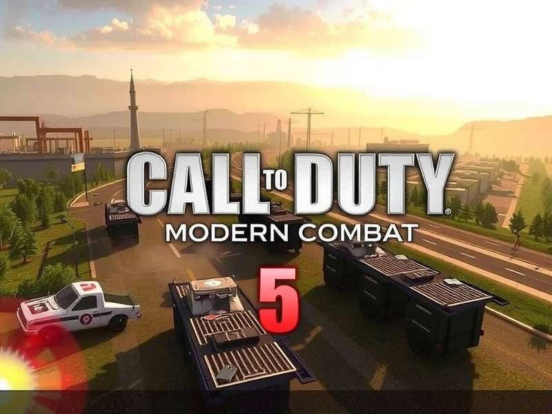 Modern Combat 5 for PC gameplay action shot with tactical gear and explosive effects