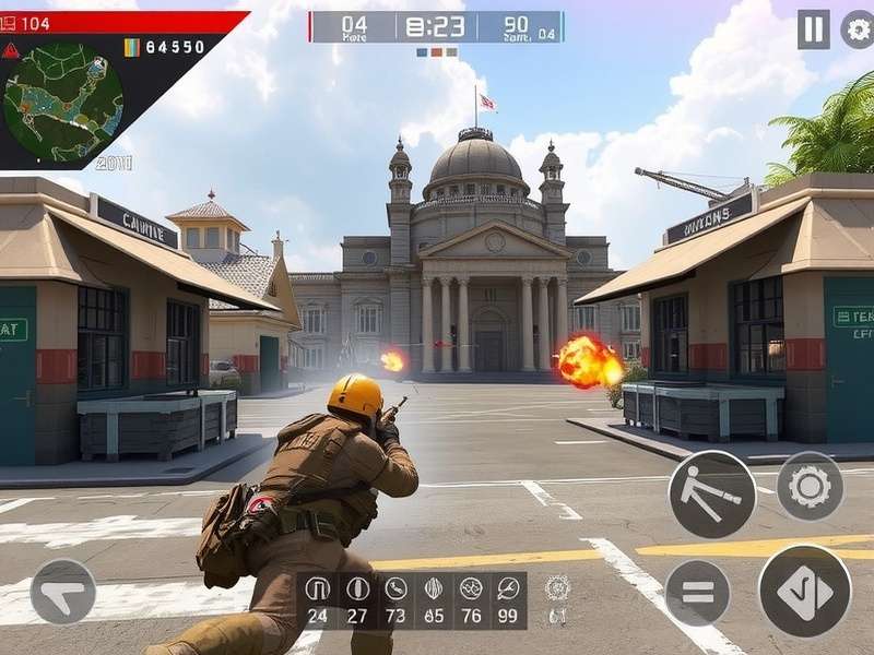Modern Combat 5 Mobile FPS Gameplay Multiplayer intense battle scene with Indian players