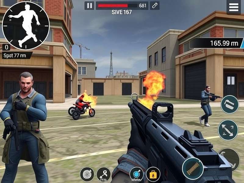Modern Combat 5 Mobile Fps Mod gameplay action scene with soldiers and futuristic weapons