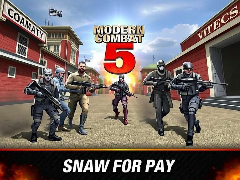 Modern Combat 5 Mobile FPS Mod APK Unlimited Money gameplay action scene