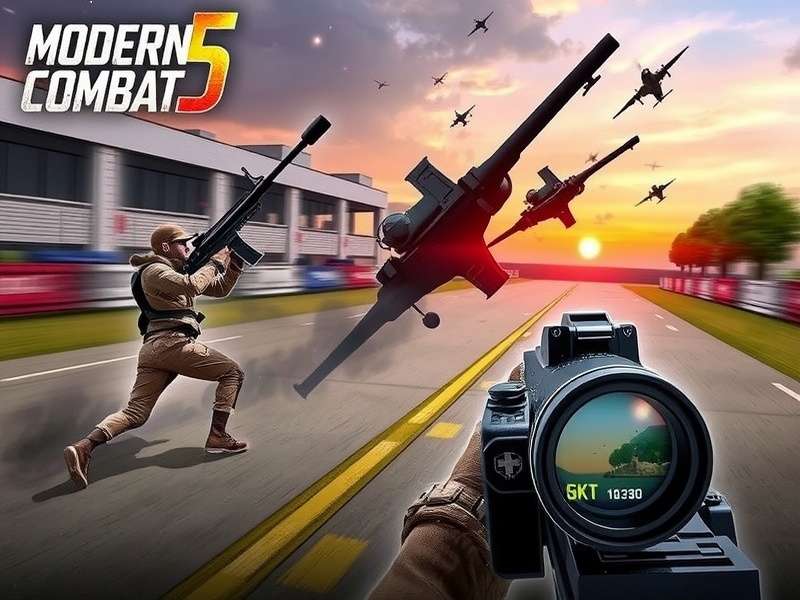 Modern Combat 5 Mobile Fps Offline gameplay action screenshot