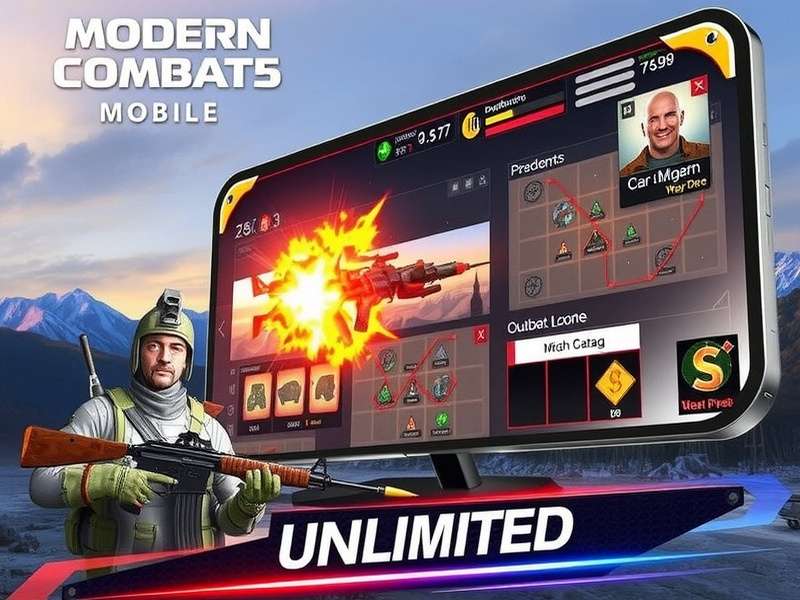 Modern Combat 5 Mobile FPS Unlimited Money gameplay action scene