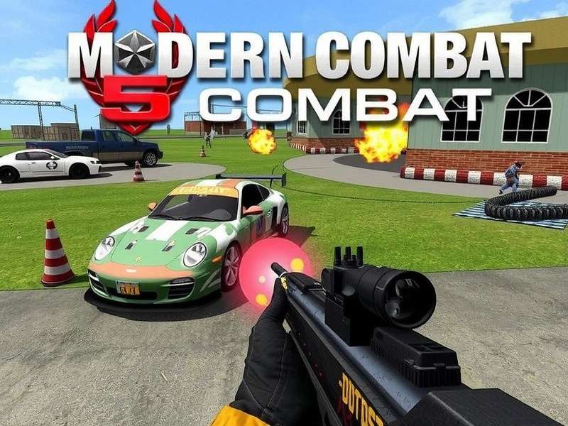 Indian gamer playing Modern Combat 5 PC Mod with controller setup