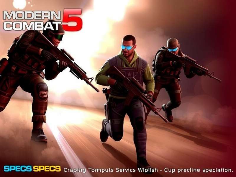 Modern Combat 5 gameplay showcasing high-octane FPS action on mobile