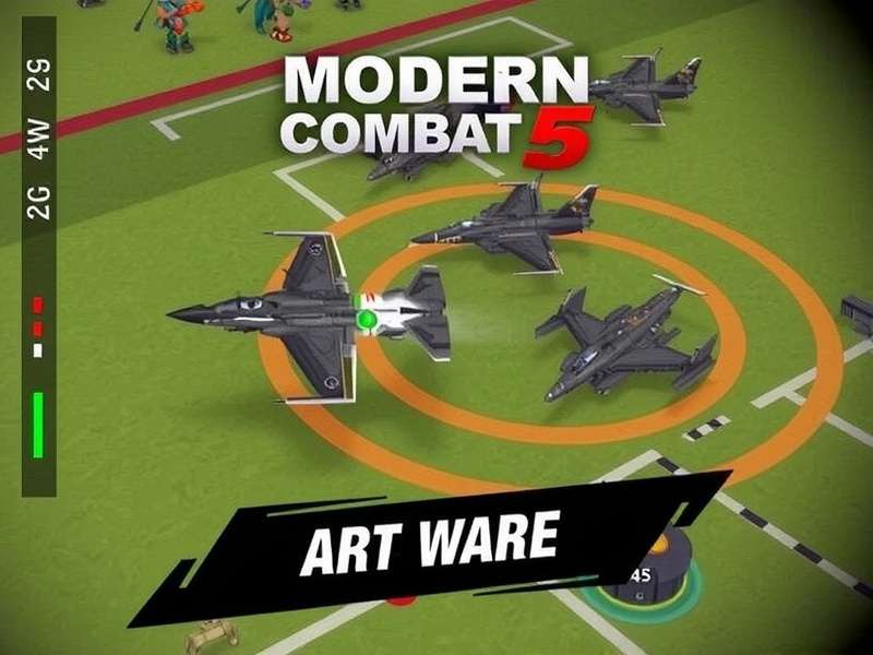 Modern Combat 5 Mobile elite FPS action gameplay screenshot featuring multiplayer battle and campaign mode