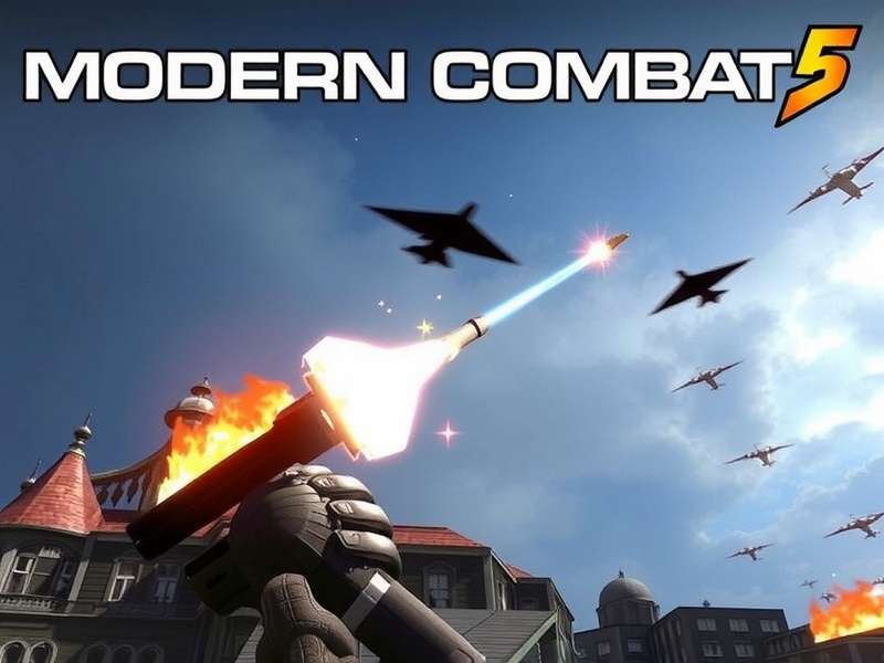 Modern Combat 5 PC Download – Hero Image showing intense combat gameplay